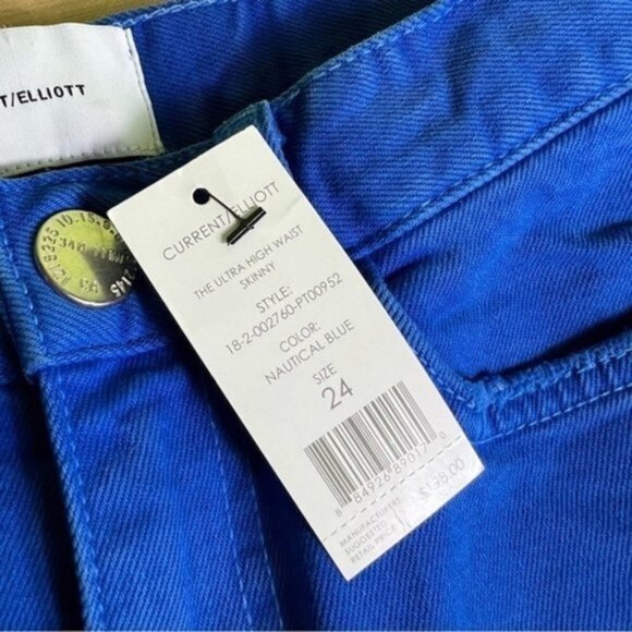 Current/Elliot the ultra high waist skinny jeans NWT size 24 - Picture 7 of 10